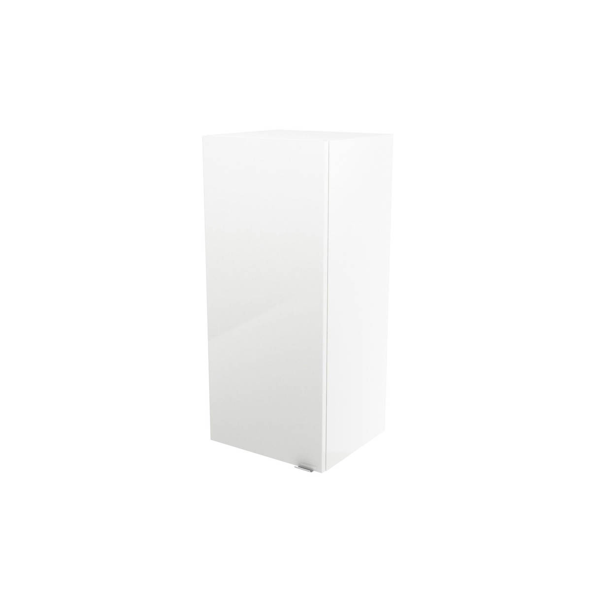Imandra Bathroom Wall Cabinet Single Deep Gloss White Soft Close (H)90 (W)40cm - Image 1