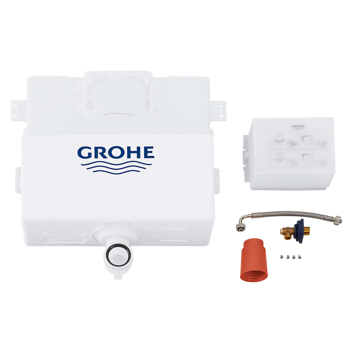 Grohe Dual Flush Cistern Concealed Bottom Side Inlet 45.5x41.5x14cm - Image 1
