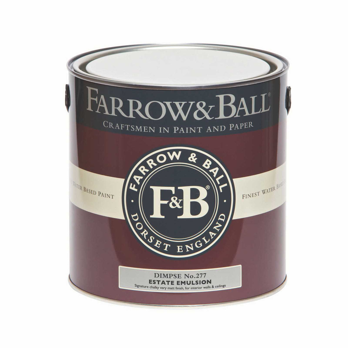 Farrow & Ball Emulsion Paint 2.5L Dimpse No.277 Matt Wall And Ceiling Wipeable - Image 2