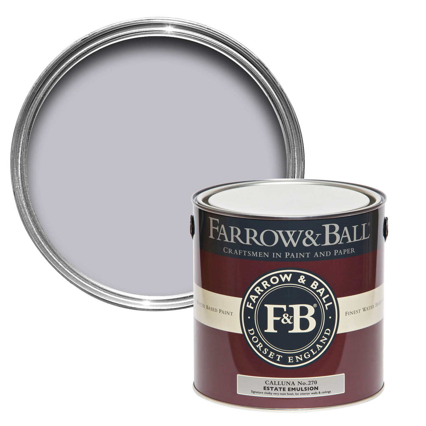 Farrow And Ball Emulsion Paint 2.5L Calluna No.270 Matt Wall Ceiling Indoor - Image 1