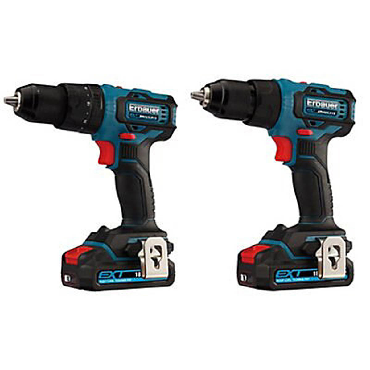 Erbauer Combi Drill And Drill Driver Set Cordless 18V 2x2Ah Li-ion EDD18-Li-2 - Image 2