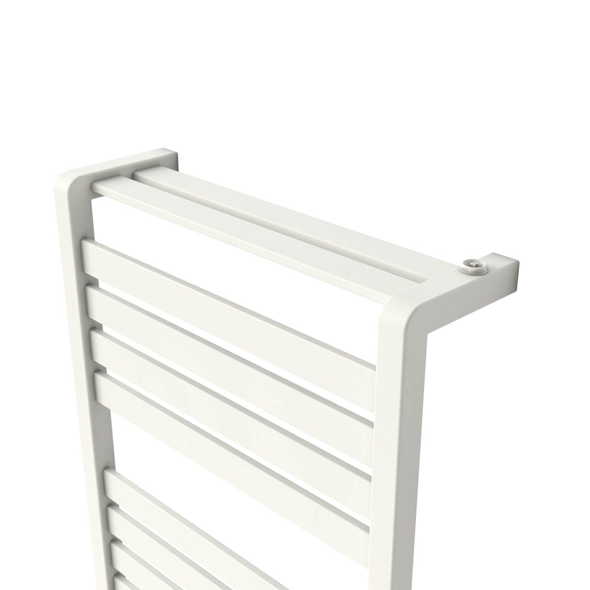 Towel Rail Radiator White Flat Bathroom Warmer Ladder Modern (H)100x(W)50cm - Image 6