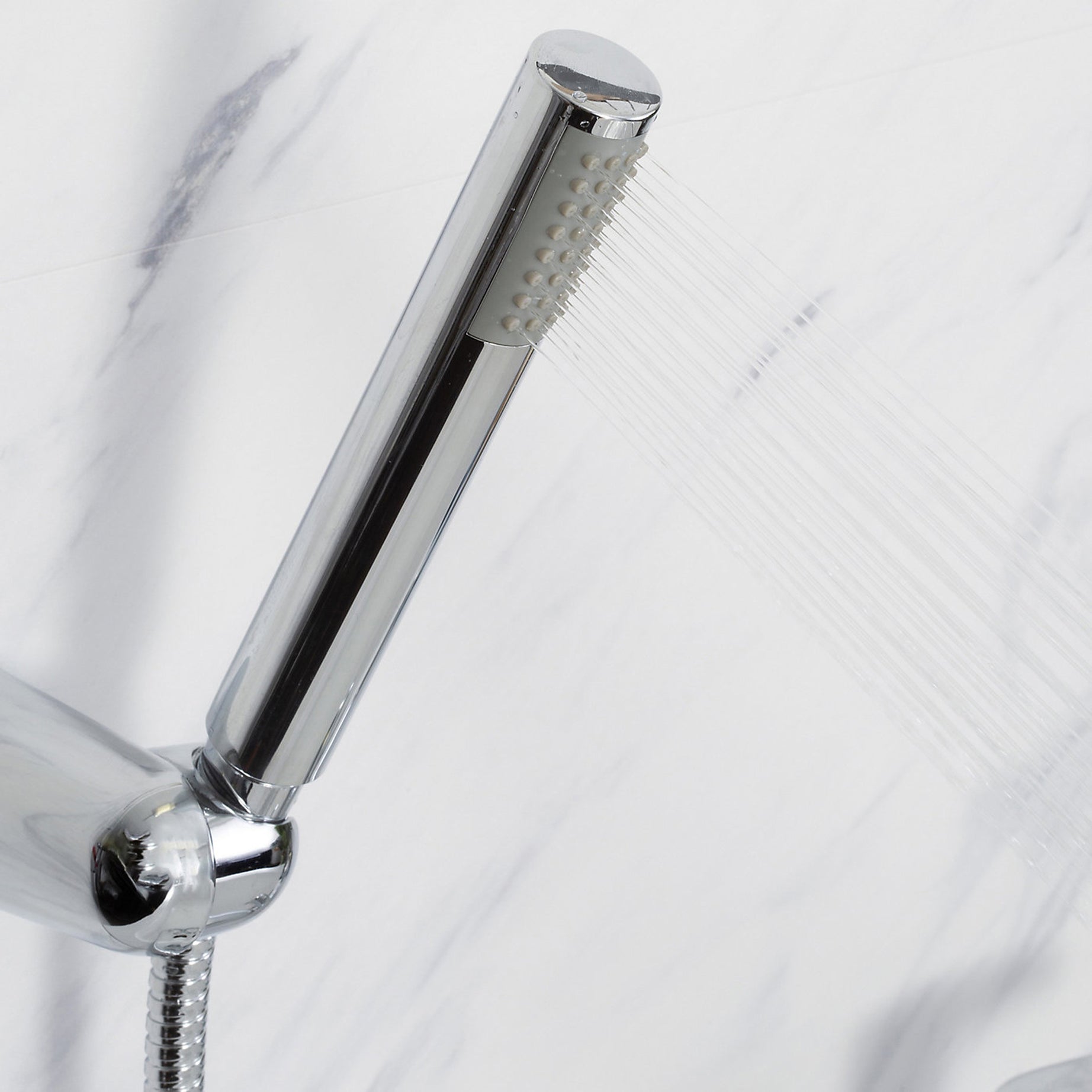 Bristan Bath Filler Tap Mixer With Hand Held Set Chrome Double Lever Bathroom - Image 6