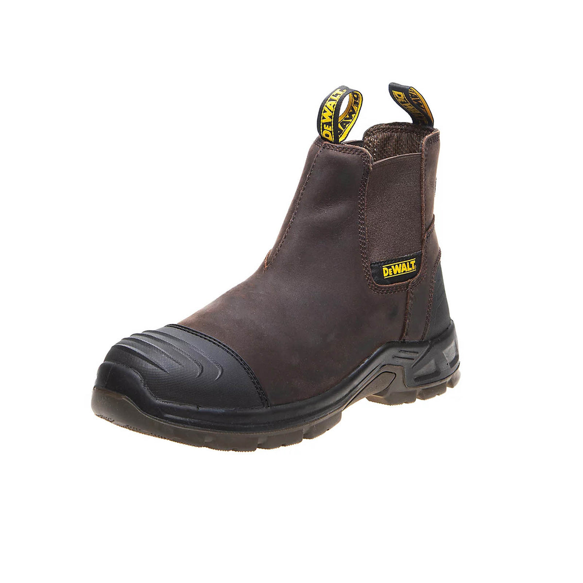 DeWalt Safety Dealer Boots Brown Steel Toe Slip-On Workwear Size 10 Norris - Image 1