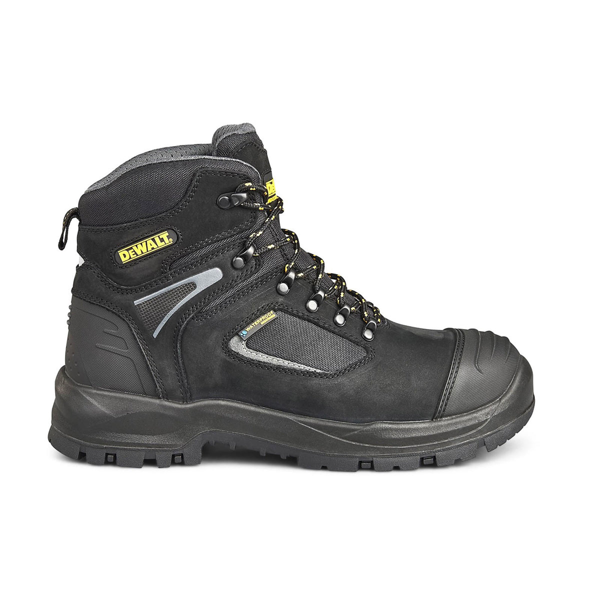 DeWalt Hiker Boots Dover Black Waterproof Leather Comfort Lightweight Size 11 - Image 2
