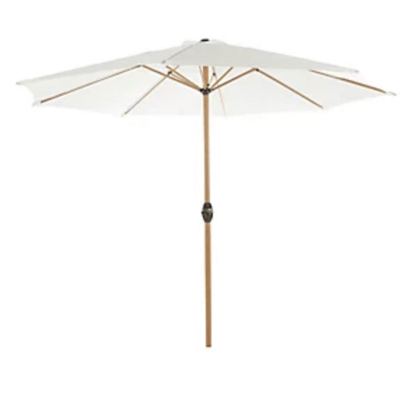 Parasol Garden 3m Bright White Patio Outdoor Market Sun Shade - Image 1