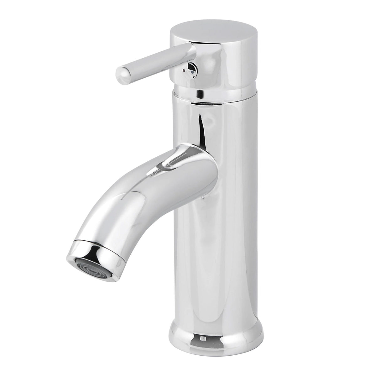 Bathroom Basin Tap Mono Mixer Hoffell Chrome Brass Single Lever Modern Faucet - Image 1