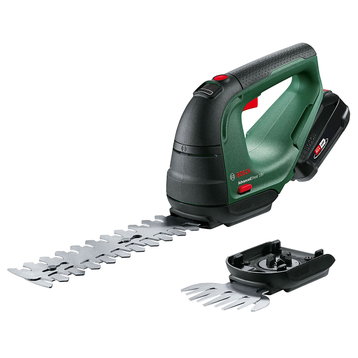 Bosch Cordless Hedge Trimmer Grass Shear 20cm 18V 2Ah AdvancedShear - Image 1