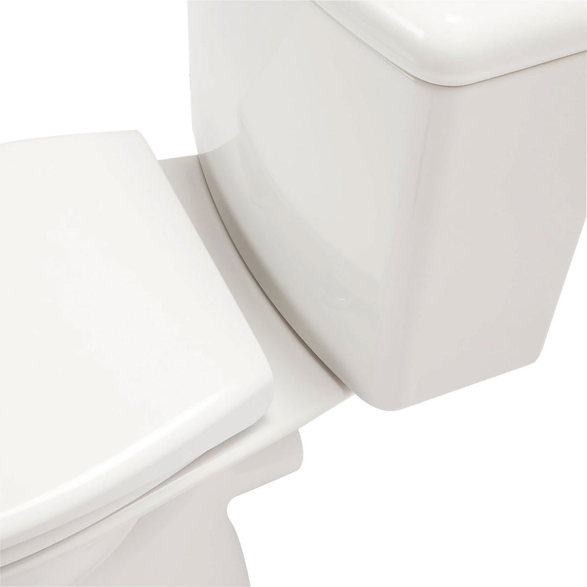 Rimless Toilet Close Coupled Winam Dual Flush Soft Close Seat White Bathroom - Image 3
