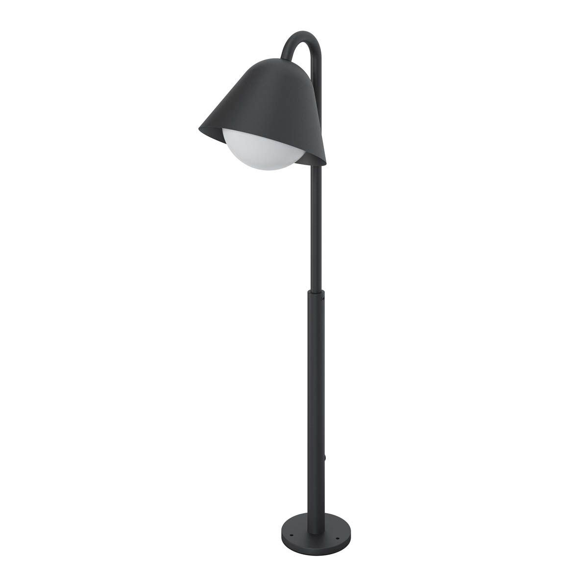 Outdoor Post Light 1 Lamp LED Neutral White Metal Plastic Dark Grey (H)730mm - Image 2
