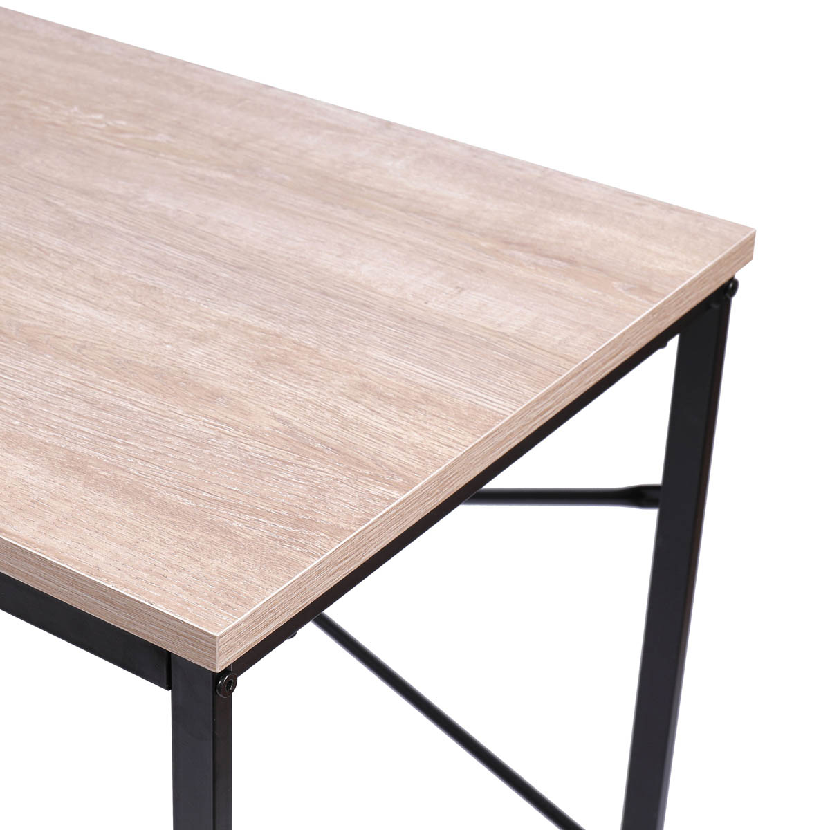 Home Office Desk Matt Oak Effect Industrial Compact Durable (H)750(W)800(D)450mm - Image 4