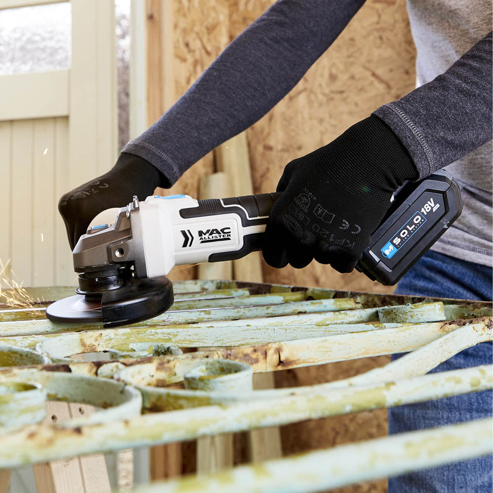 Mac Allister Angle Grinder Cordless MAG18-Li Auxiliary Handle 115mm Body Only - Image 2