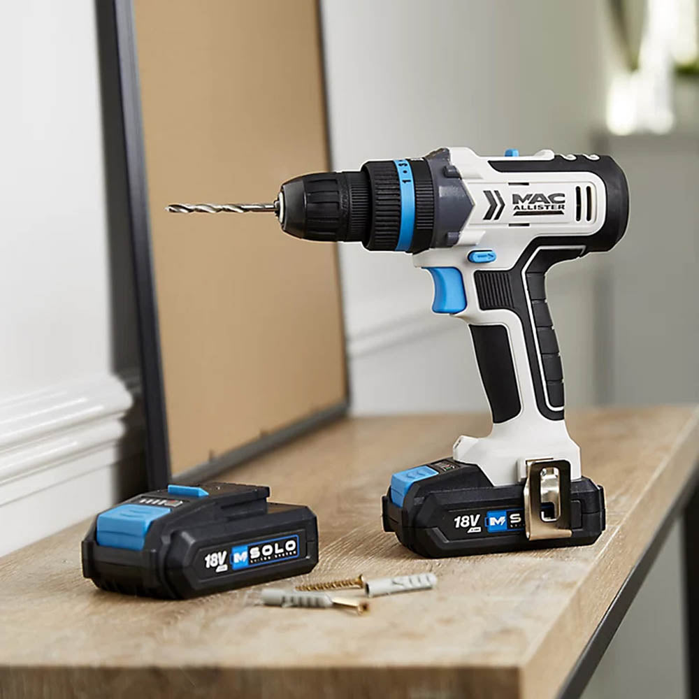 Mac Allister Drill Driver Cordless 18V 2x2.0Ah Li-Ion MDD18-Li-2 Variable Speed - Image 2
