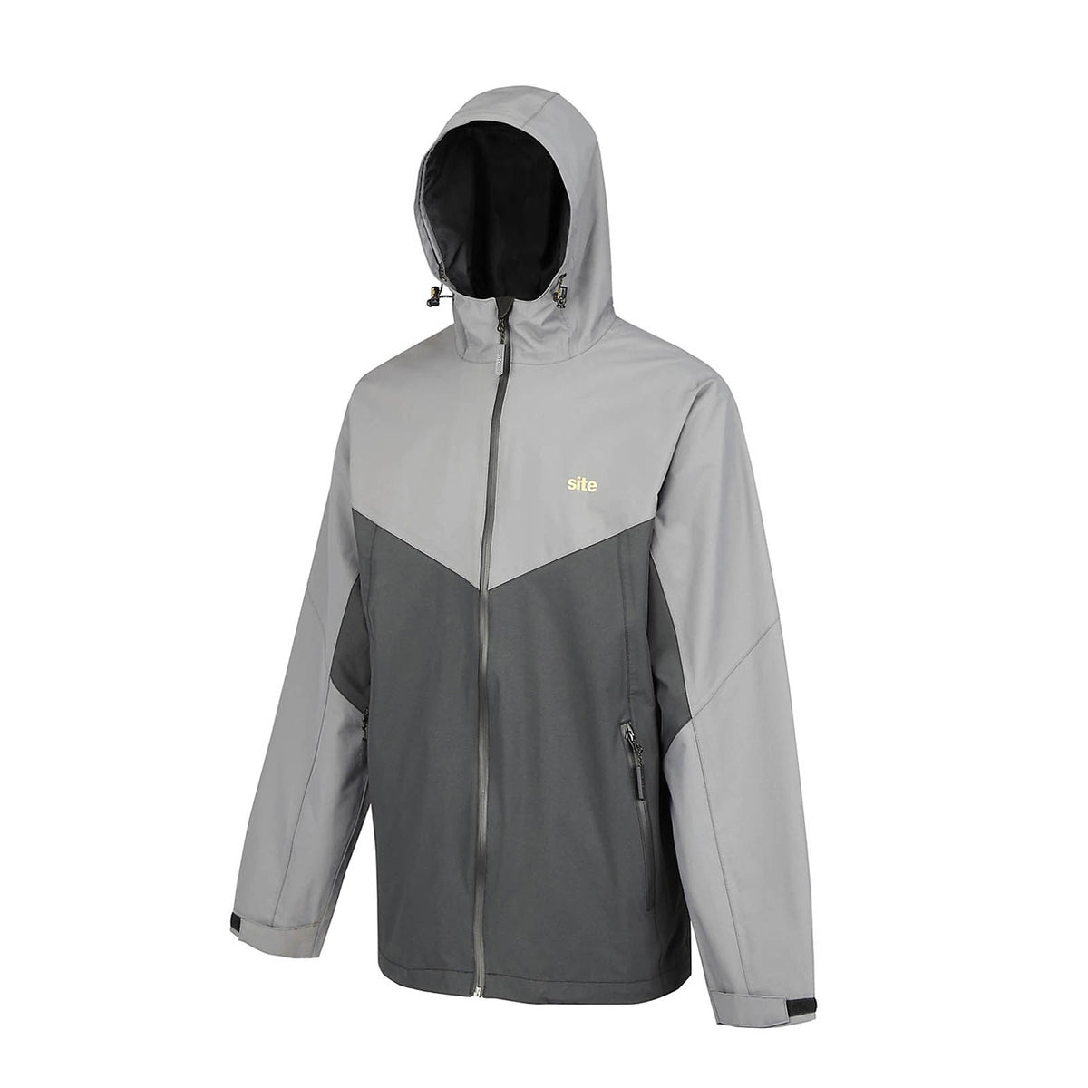 Site Messner Work Jacket Black Grey Medium Heavy Duty Workwear - Image 2