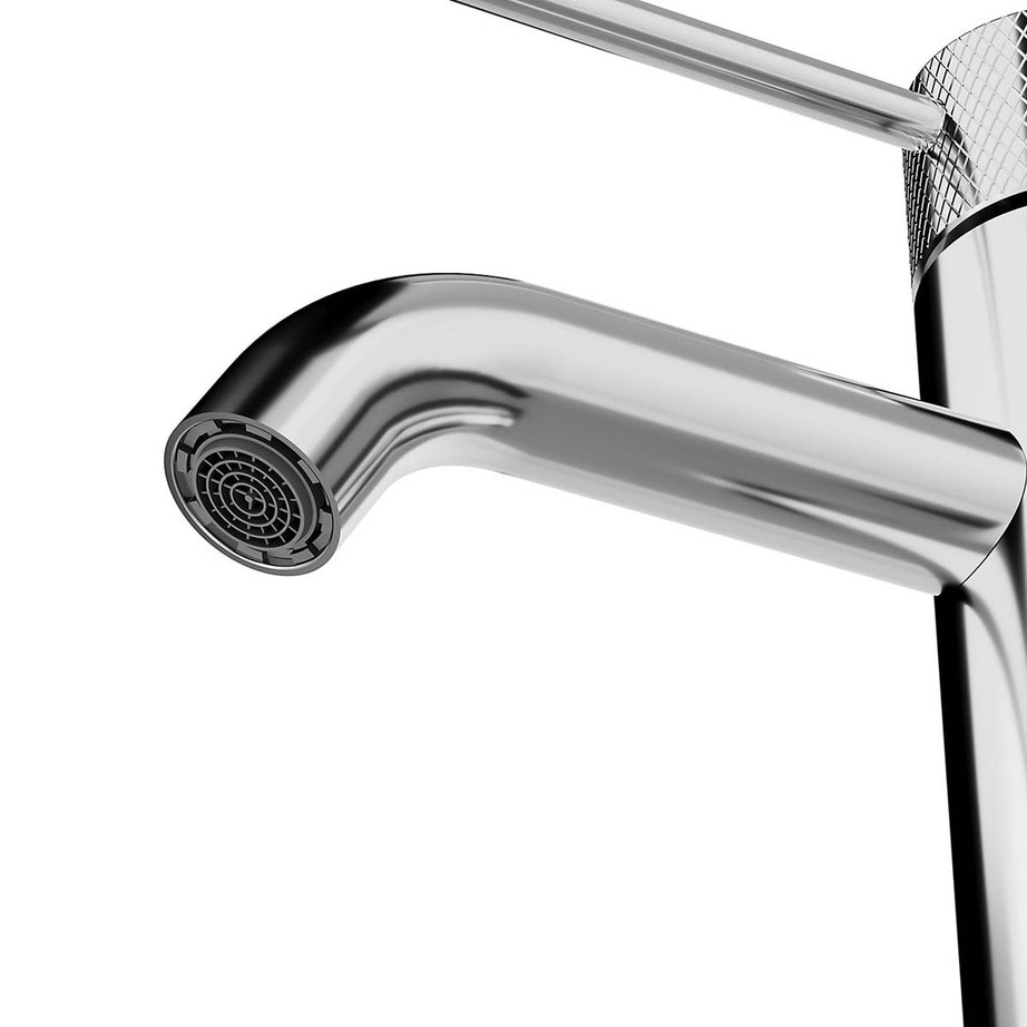 Basin Tap Mono Mixer Chrome Ceramic Cartridge Clicker Waste Bathroom Modern - Image 5