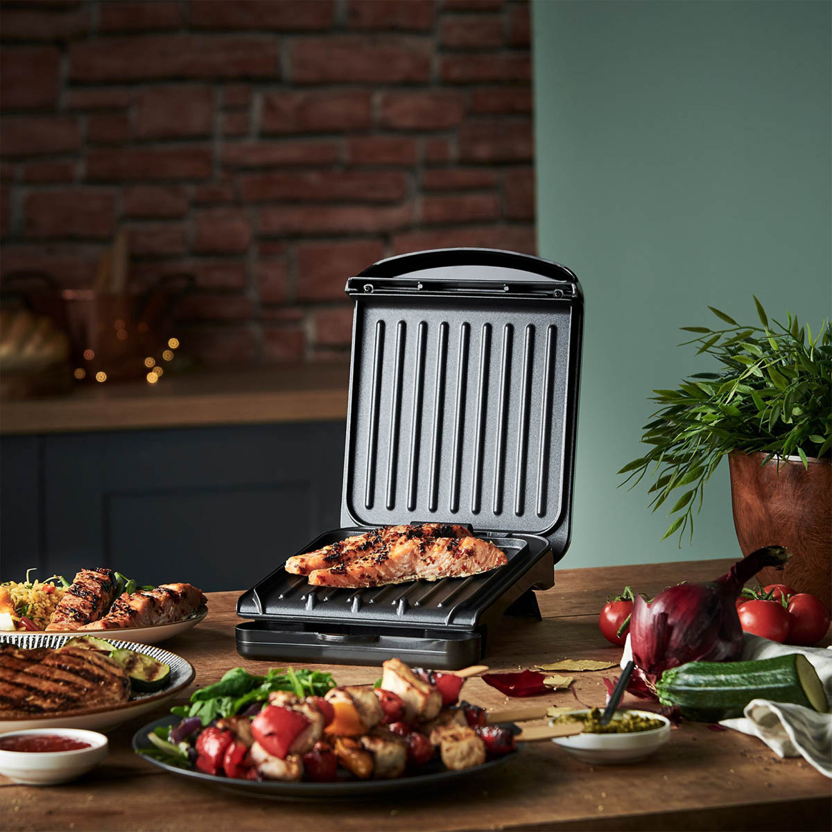George Foreman Grill Fit 25800 Black Non Stick Drip Tray Adjustable Rear Foot - Image 2
