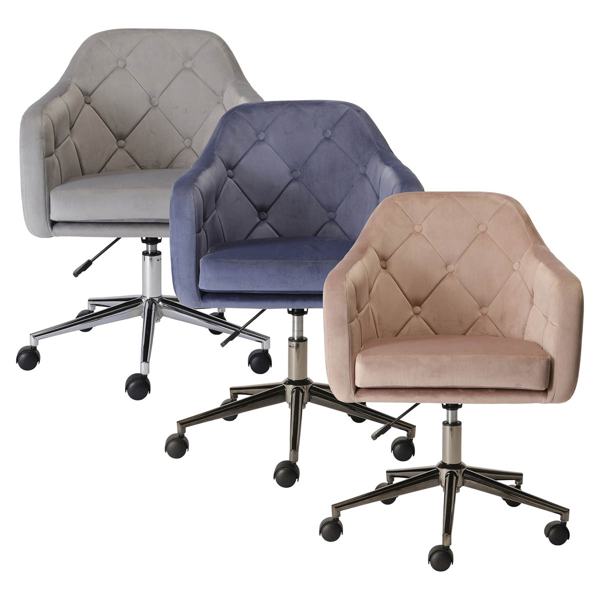 TREVILLET BUTTON WINGBACK O.CHAIR GREY - Image 2