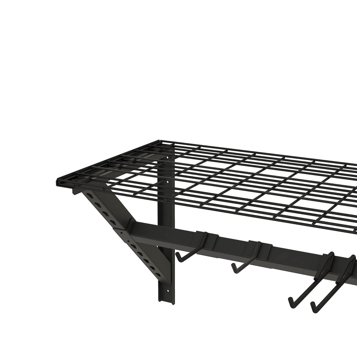 Garage Storage Rack With Hooks Wall Mounted Steel Sturdy (H)412 (W)968 (D)400mm - Image 7
