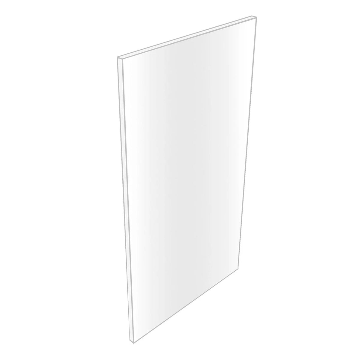 Ennis Bathroom End Panel Gloss White 900mm Furniture Board - Image 2