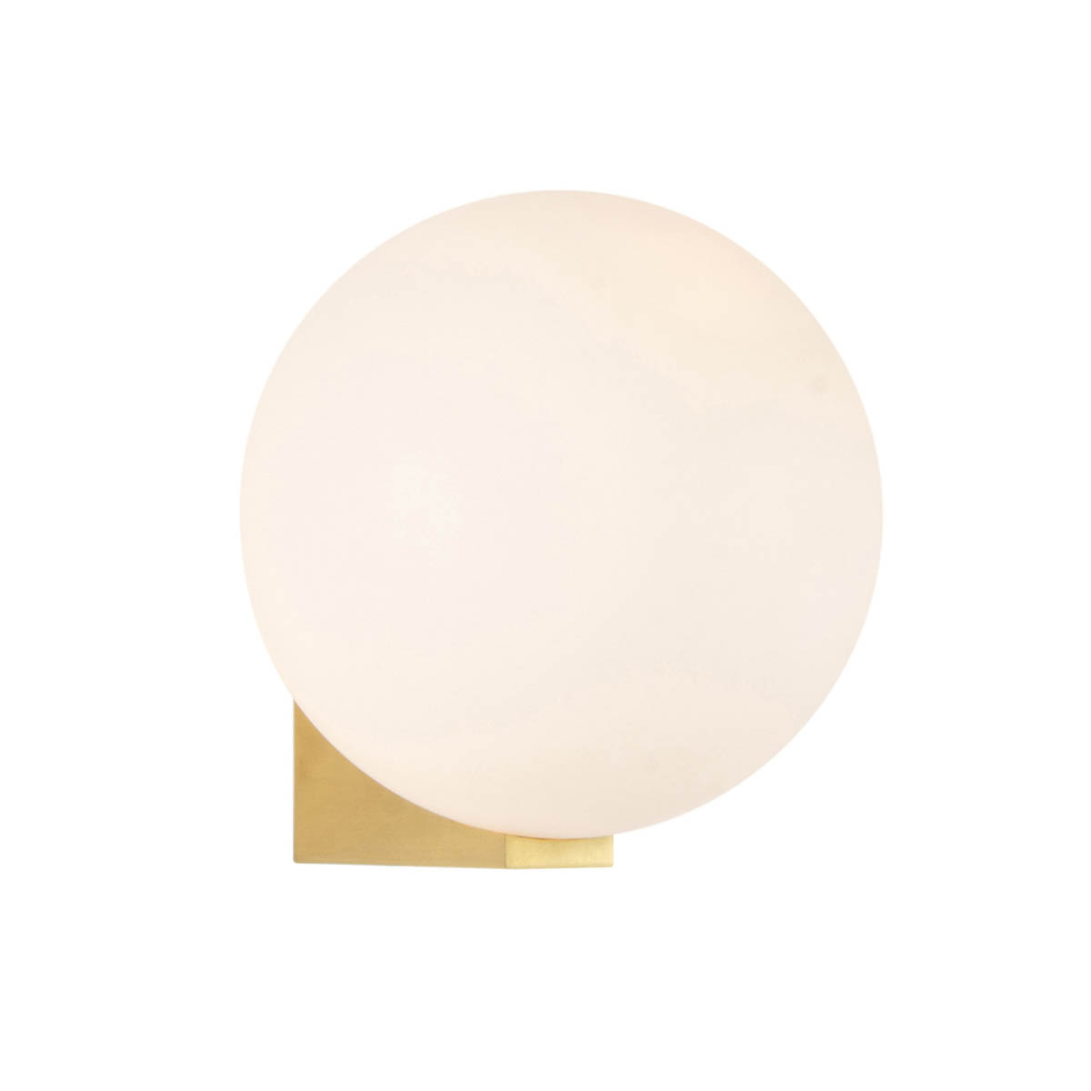 LED Wall Light Frosted Glass Metal Globe Bathroom Satin Brass Elegant G9 28W - Image 2