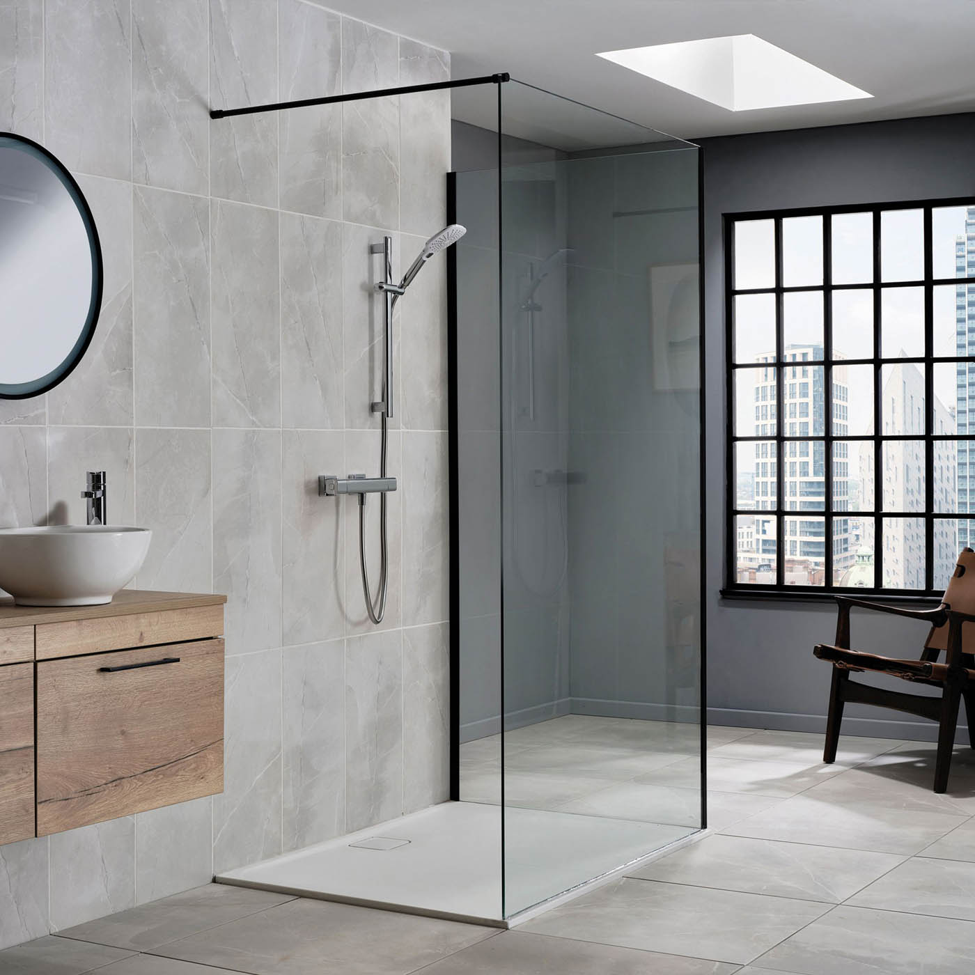 Triton Thermostatic Mixer Shower Velino Chrome Wall-mounted & 1.5m hose length - Image 3