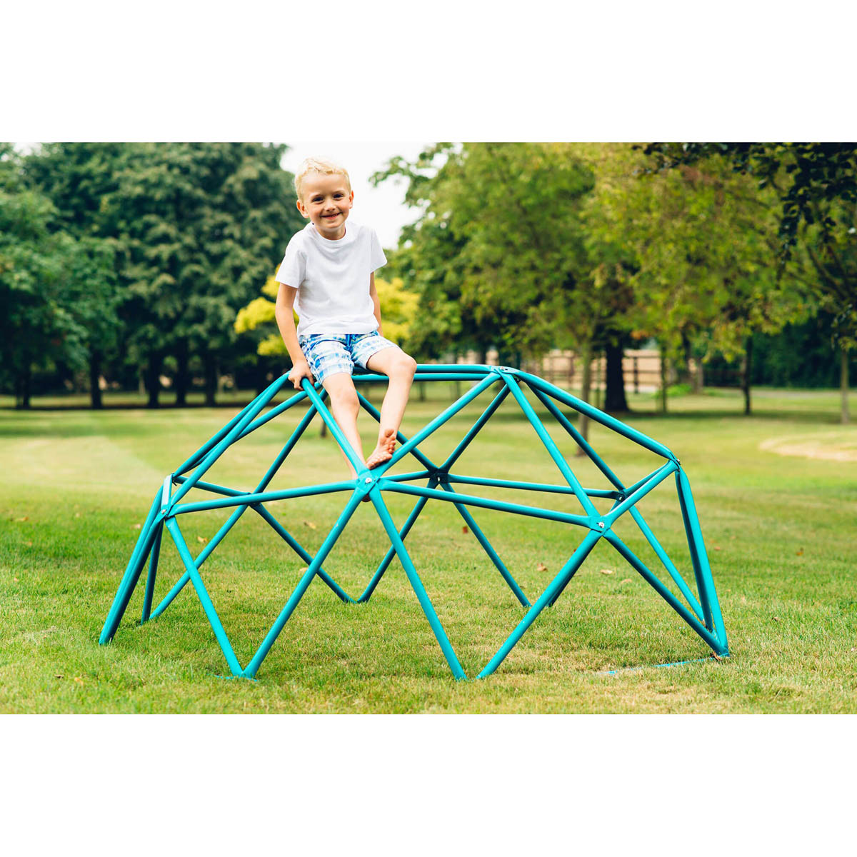 Kids Climbing Dome Metal Geo Frame Outdoor Weather Resistant 3+ (H)90(D)190cm - Image 10