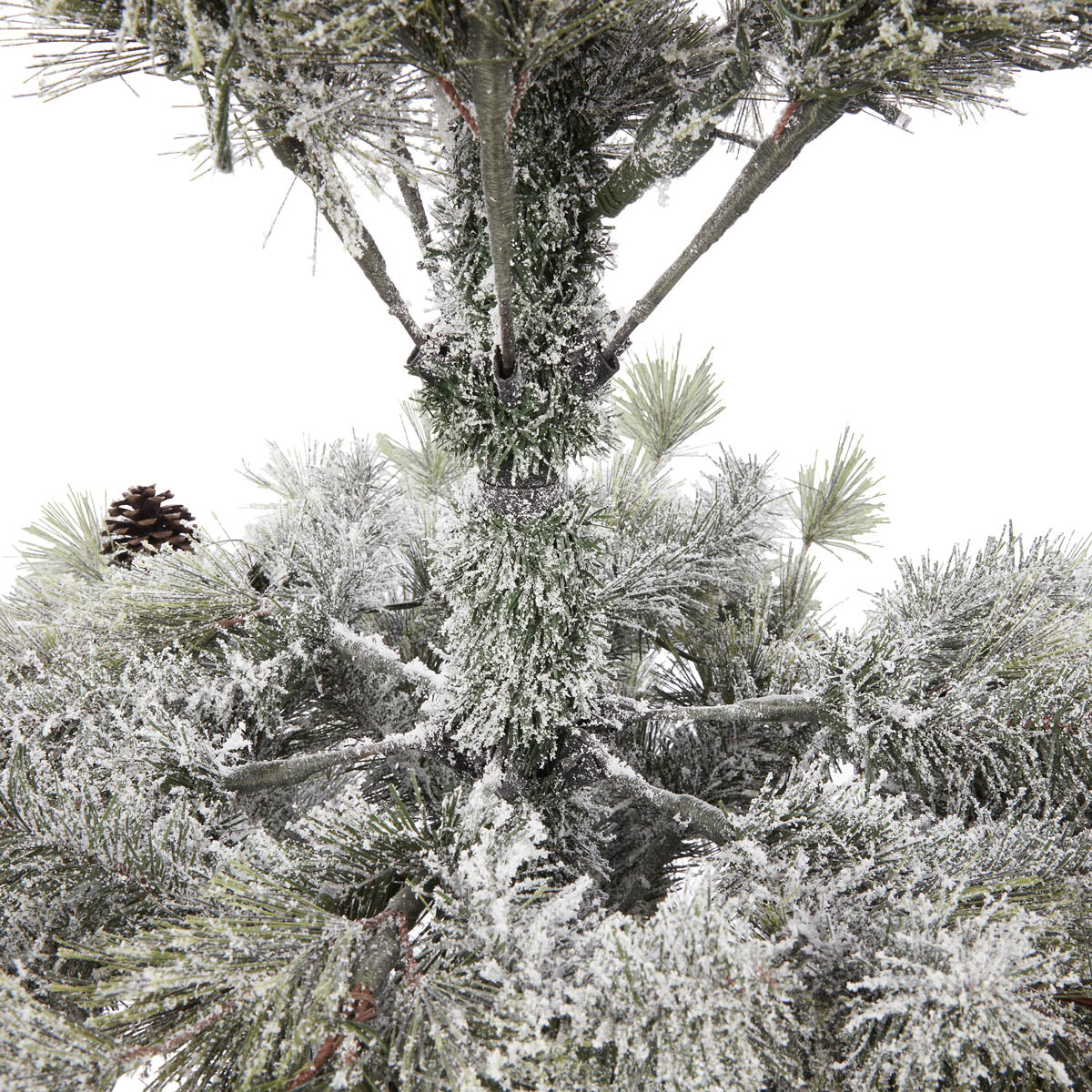 Christmas Tree 6ft Pre-lit Artificial LED Warm White Berries Pine Cones Indoor - Image 6