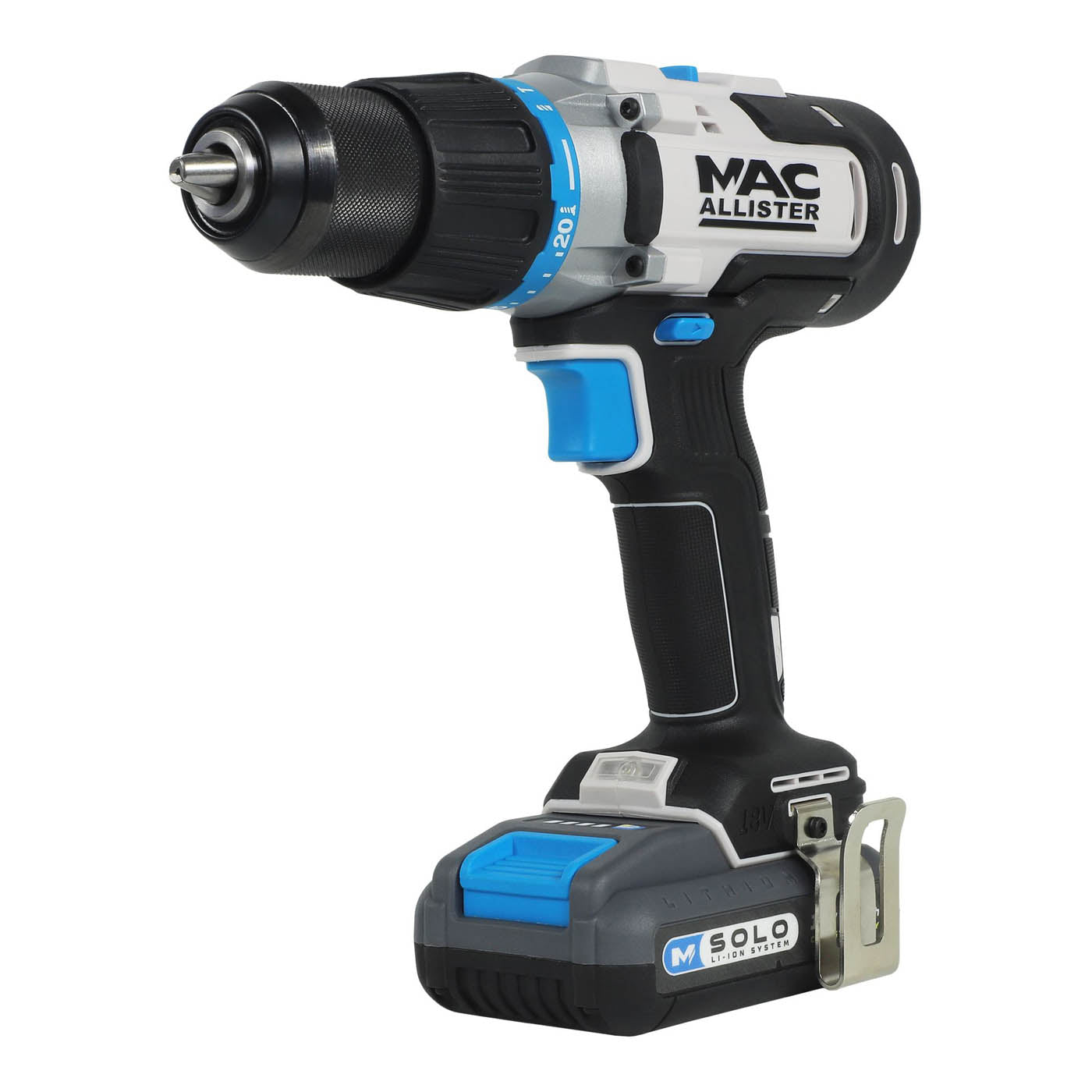 Mac Allister Combi Drill Cordless MCI1258COM 18V Li-Ion SOLO 74 Pcs Accessory - Image 2