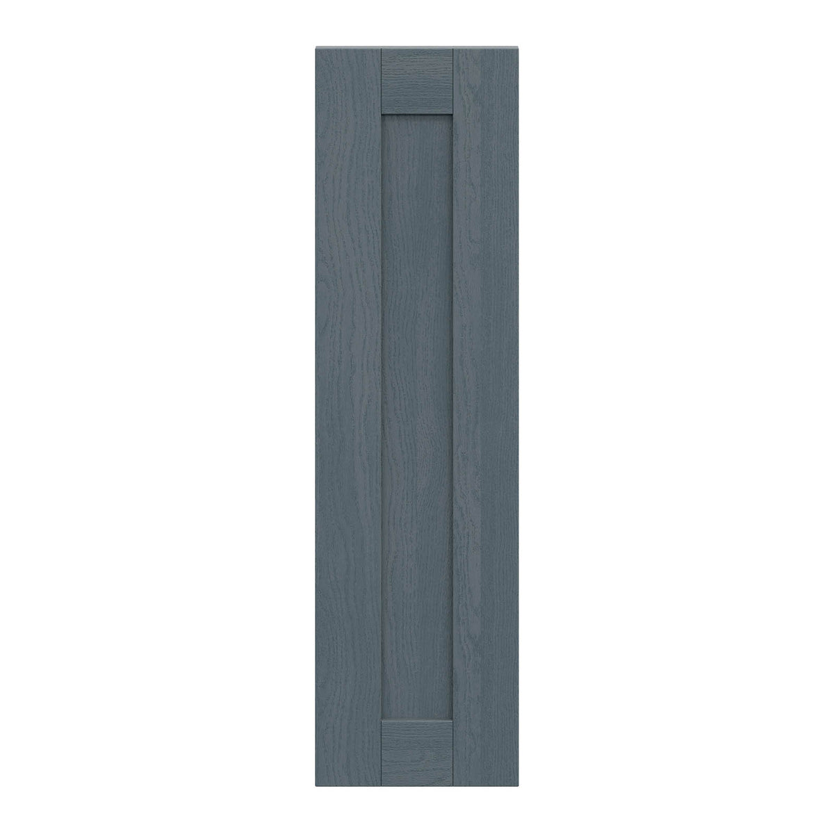 Kitchen Wall Cabinet Door Alpinia Matt Dusk Blue Wood Effect Shaker W25xH89.5cm - Image 1