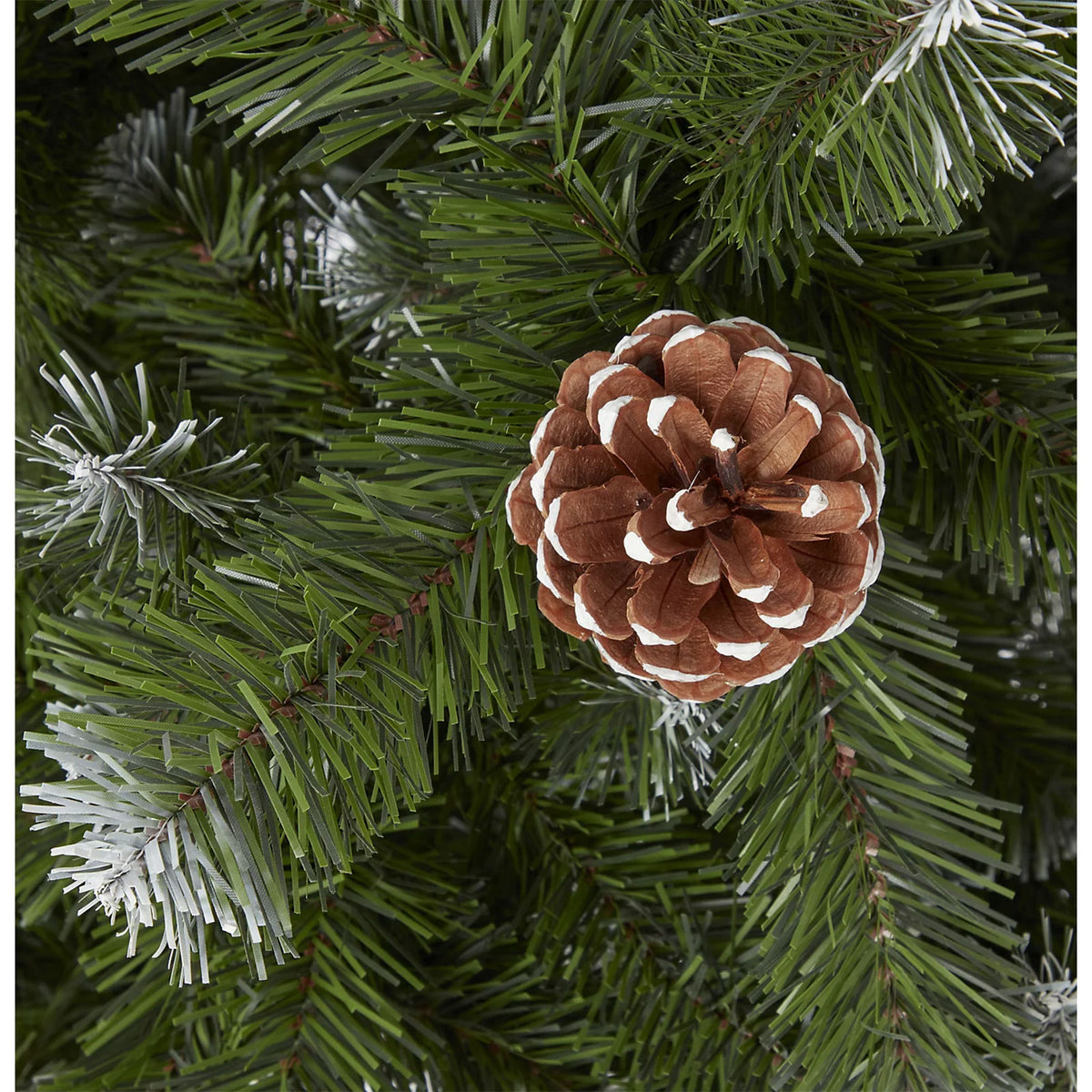 Corbier Artificial Christmas Tree 7ft Wrapped Full Green Pine Cones Festive - Image 2