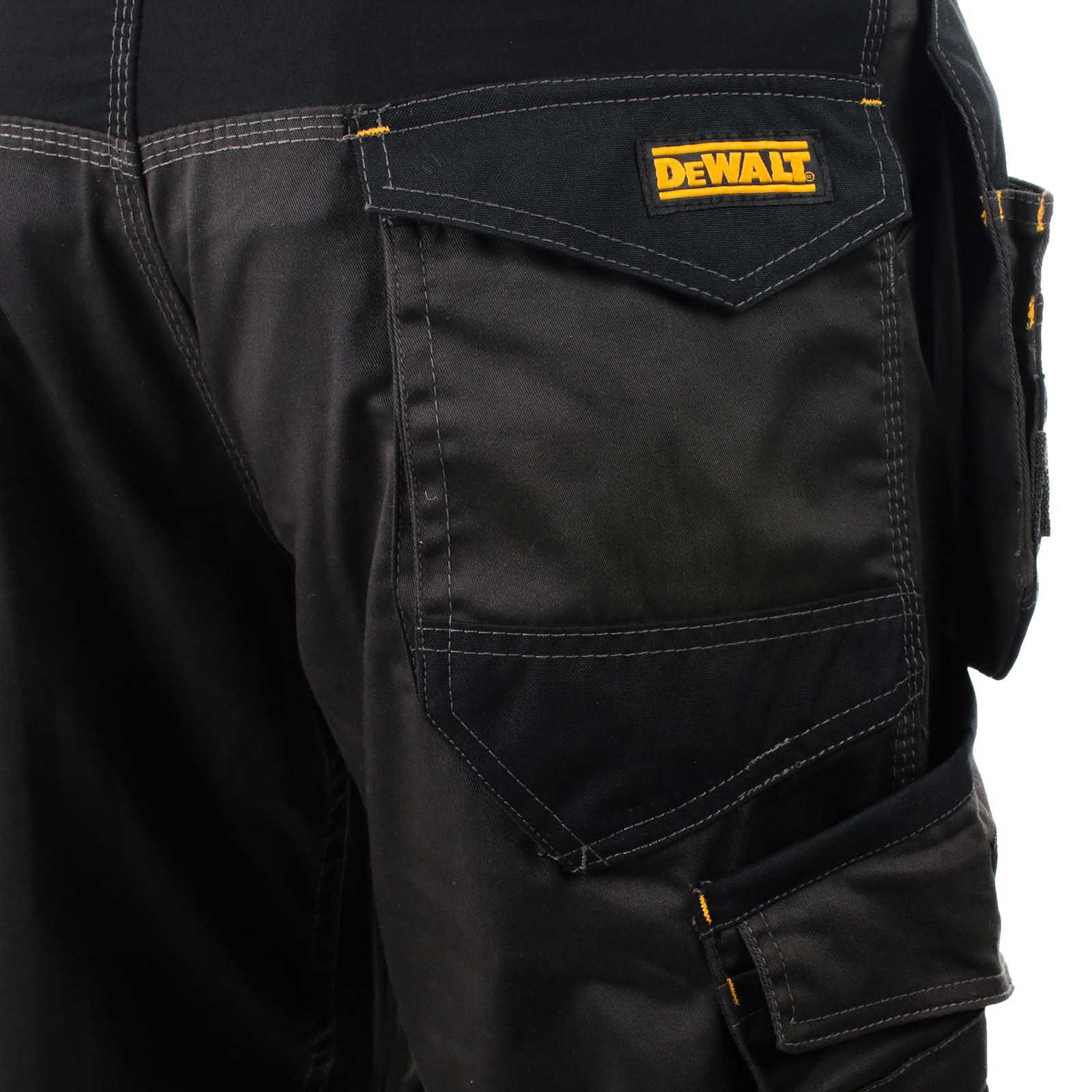 DeWalt Work Trousers Men's Regular Fit Black Grey Multi Pockets Cargo W40 L29 - Image 7