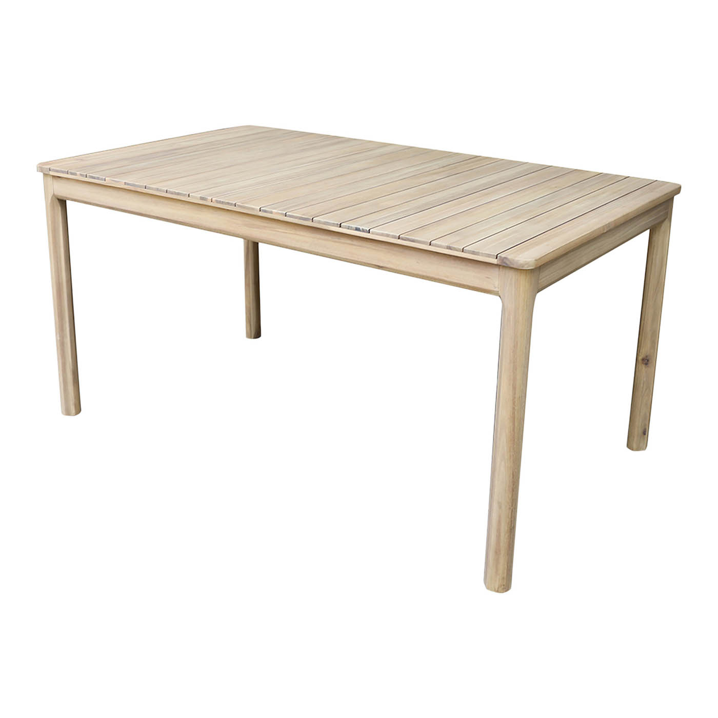 Garden Dining Table 6 Seater Rectangular Wooden Outdoor Patio Furniture Modern - Image 1