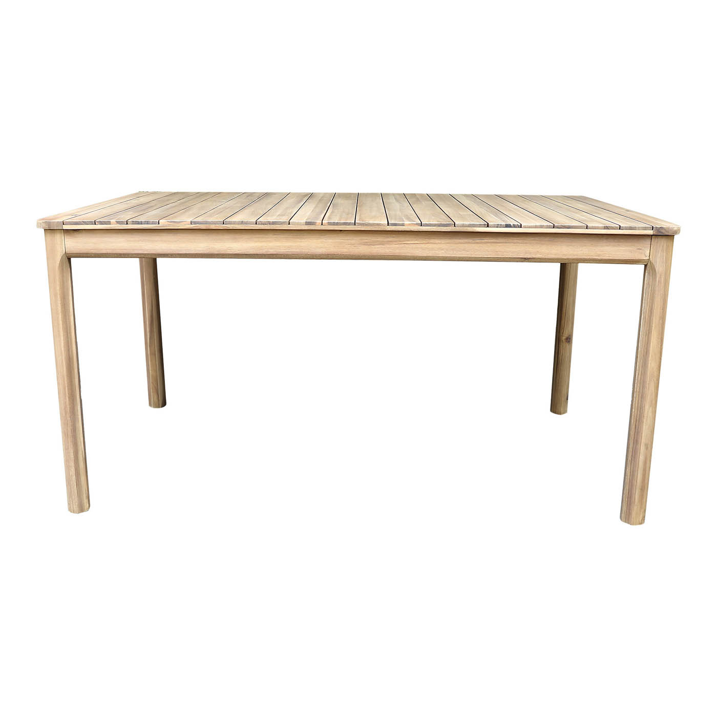 Garden Dining Table 6 Seater Rectangular Wooden Outdoor Patio Furniture Modern - Image 2