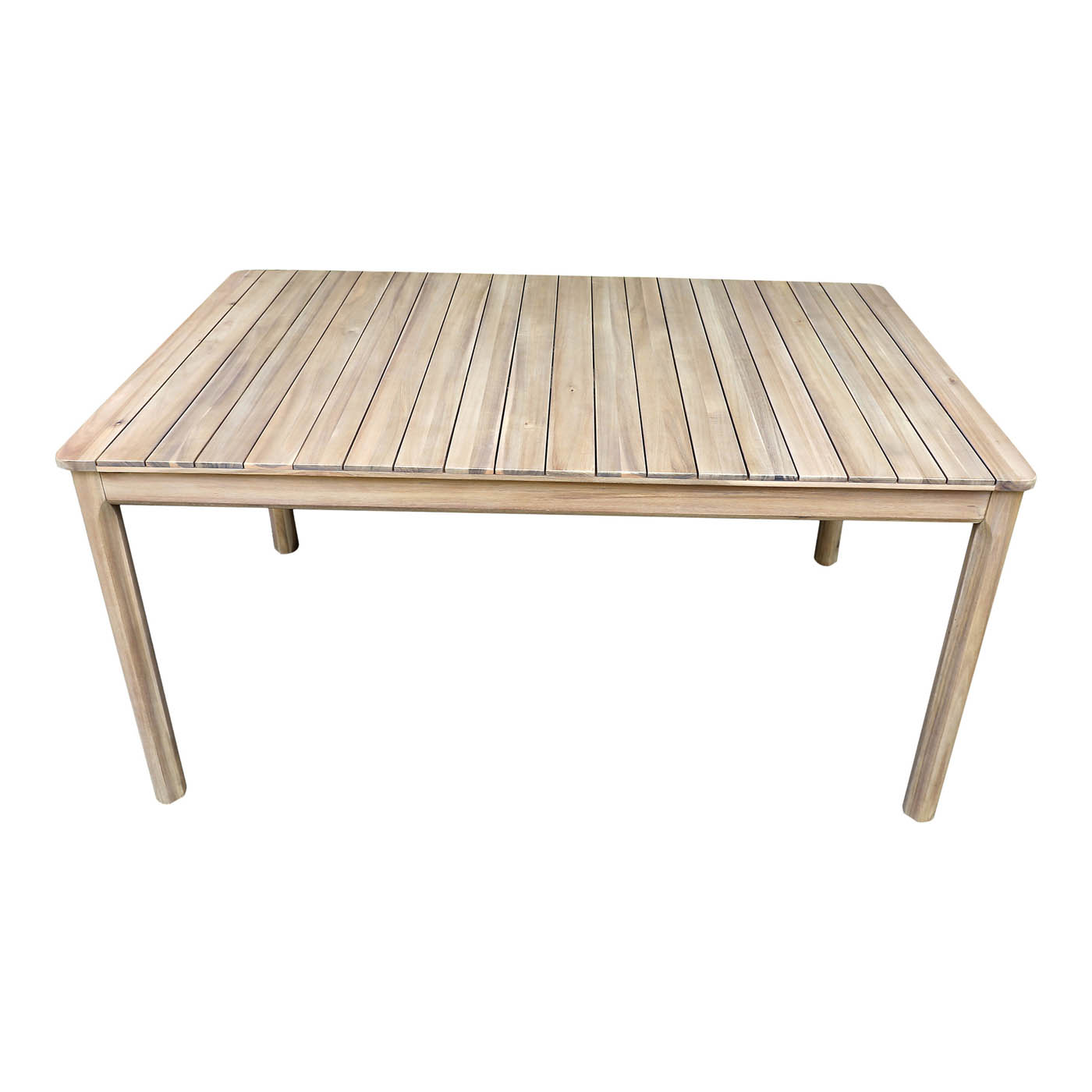 Garden Dining Table 6 Seater Rectangular Wooden Outdoor Patio Furniture Modern - Image 7