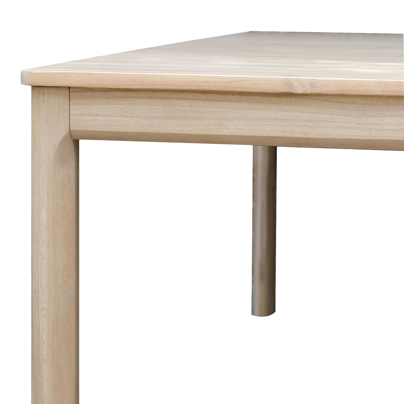 Garden Dining Table 6 Seater Rectangular Wooden Outdoor Patio Furniture Modern - Image 8