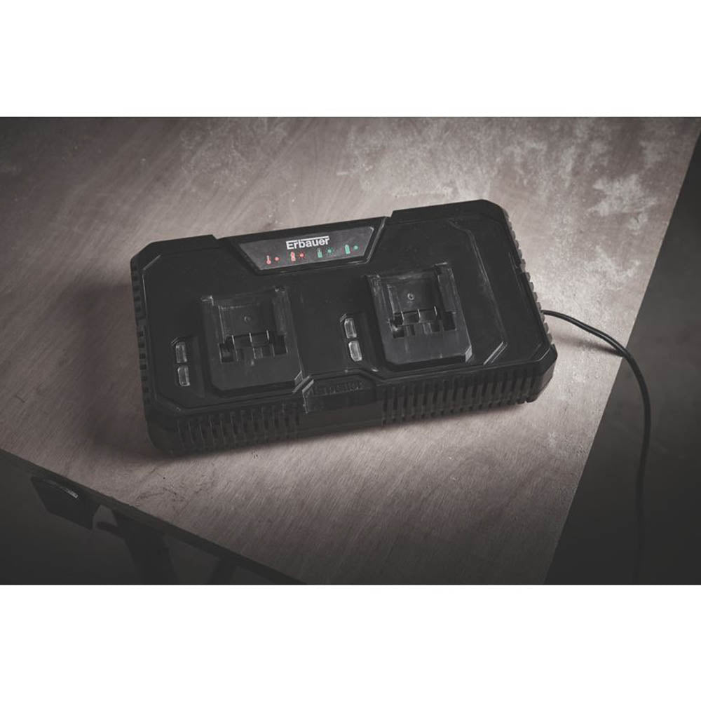 Erbauer Battery Charger 18V Li-Ion EMC18-Li EXT 6A Wall Mounted Multi Port - Image 3