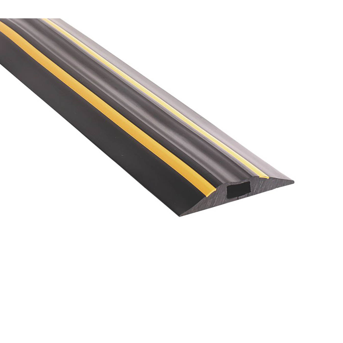 Cable Cover Floor Bumper Ramp Protector Medium Duty Trunking PVC Black 9m - Image 2
