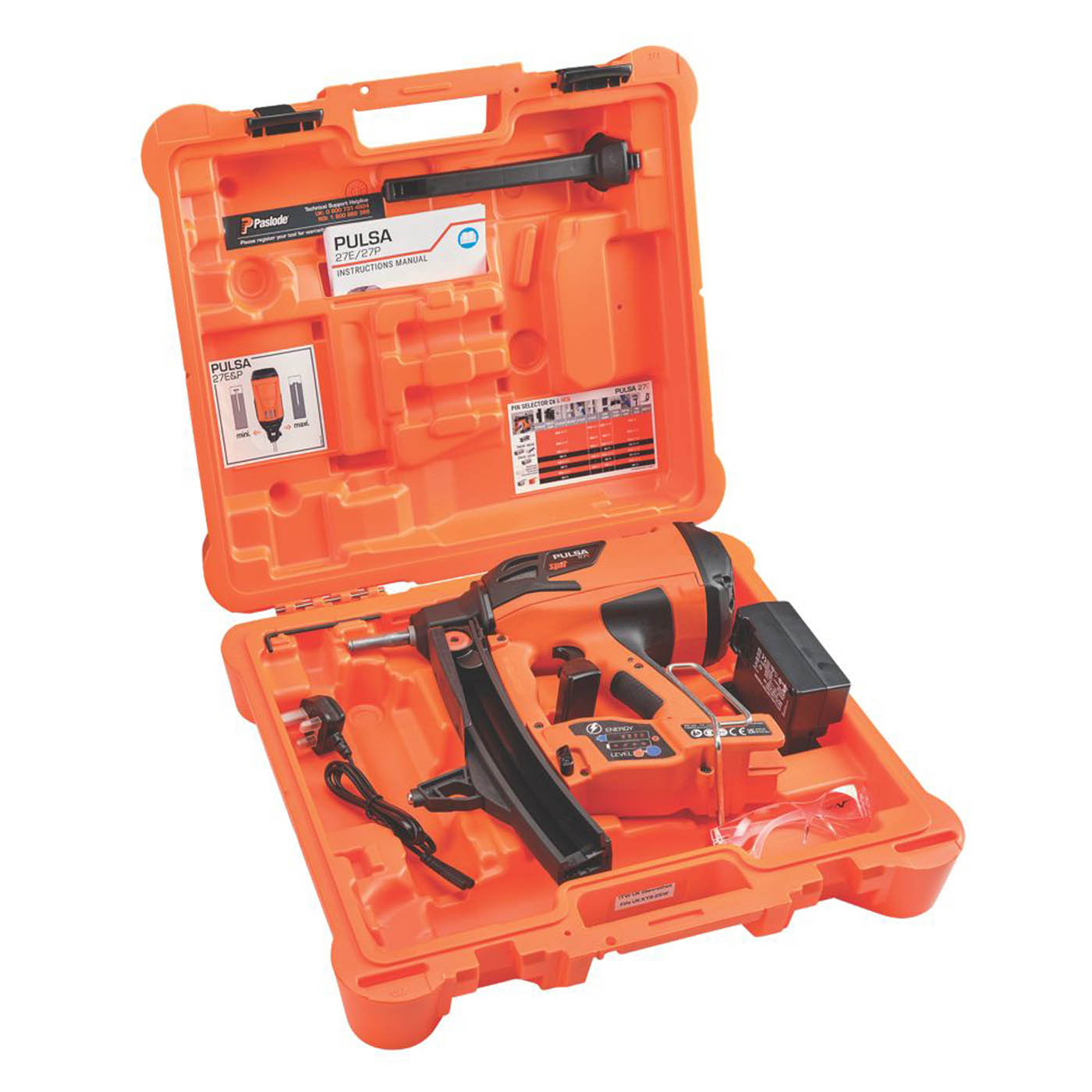 Spit Gas Nail Gun Cordless 3.7V 2.5Ah Li-Ion Pulsa27E Concrete Steel Pin Nailer - Image 5