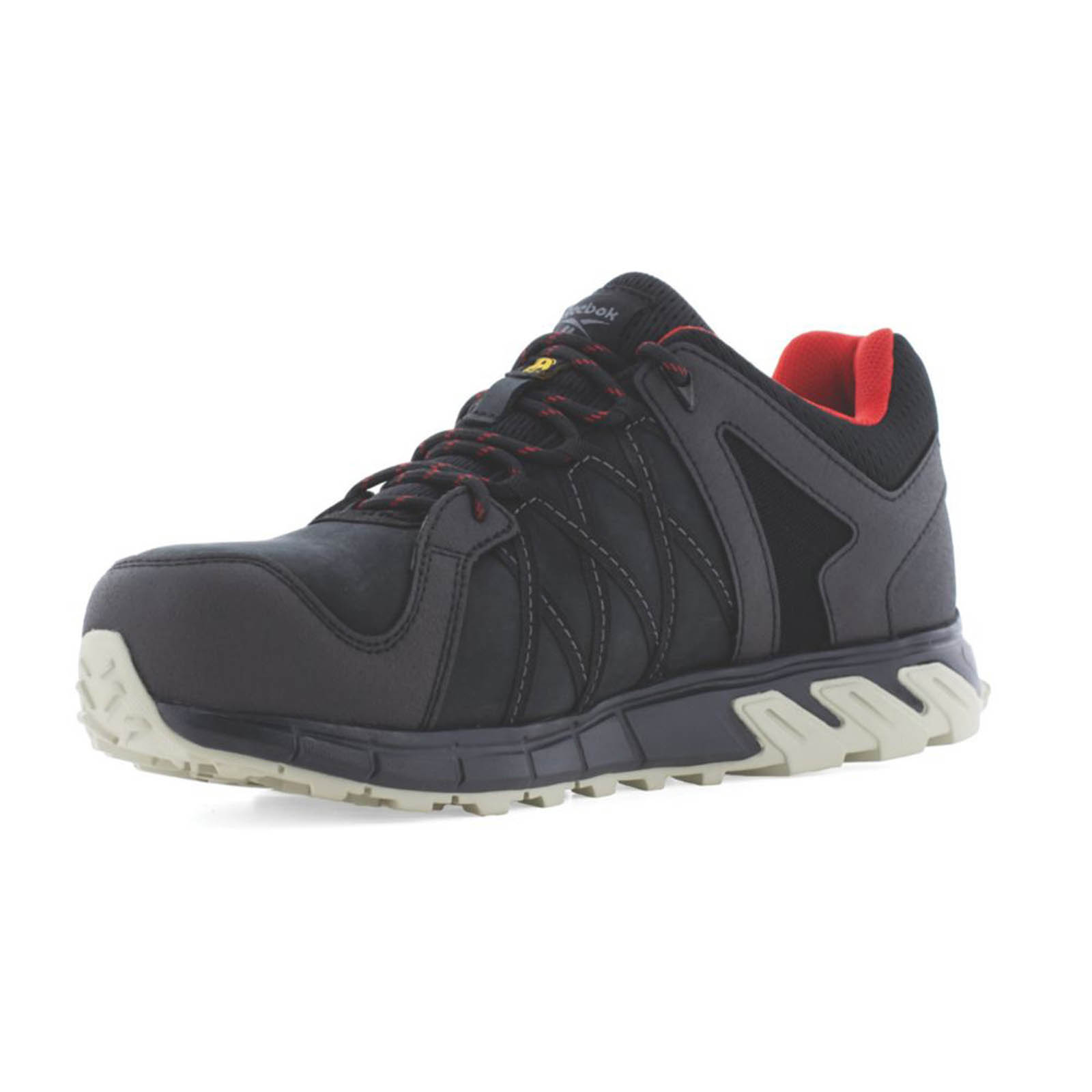 Reebok Safety Trainers Mens TrailGrip Wide Fit Black Work Shoes Alloy Toe Size 8 - Image 5