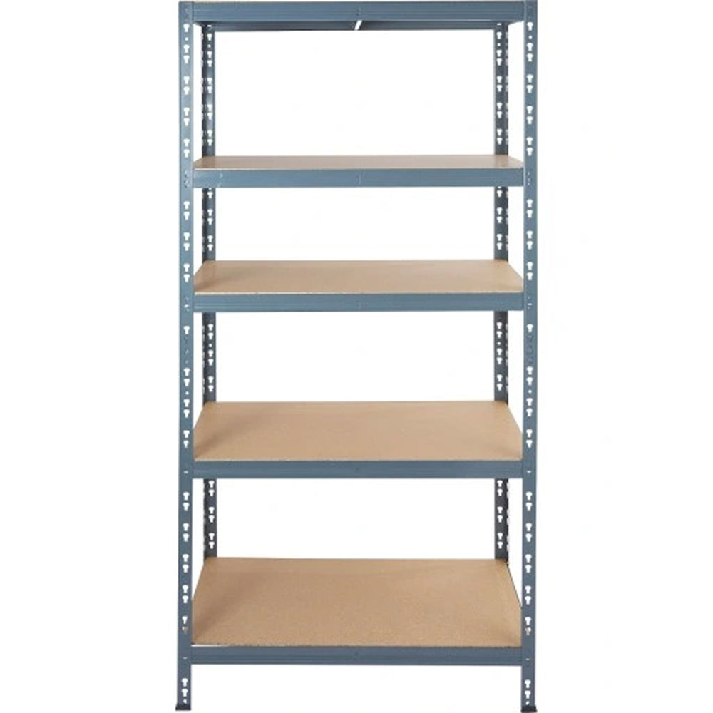 Storage Rack 5Shelves Metal Construction For Warehouse Workshop Home HDF Durable - Image 2