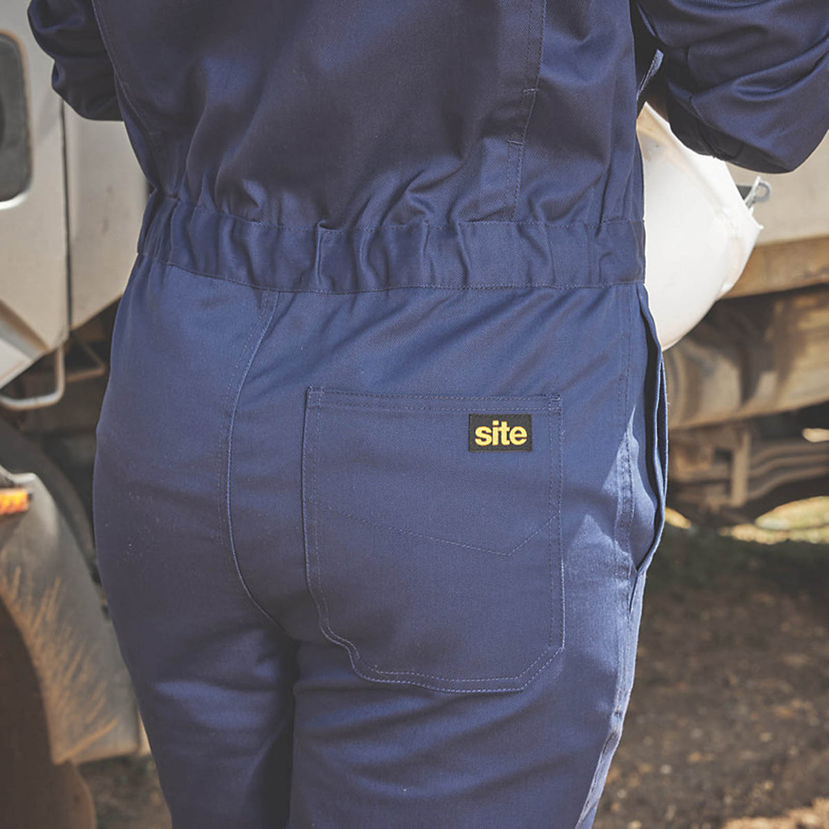 Site Betoia Womens Stretch Coveralls Blue Size 18 28" L - Image 5