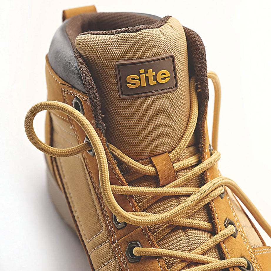 Site Safety Trainer Boots Mens Wide Fit Brown Lightweight Steel Toe Size 11 - Image 7