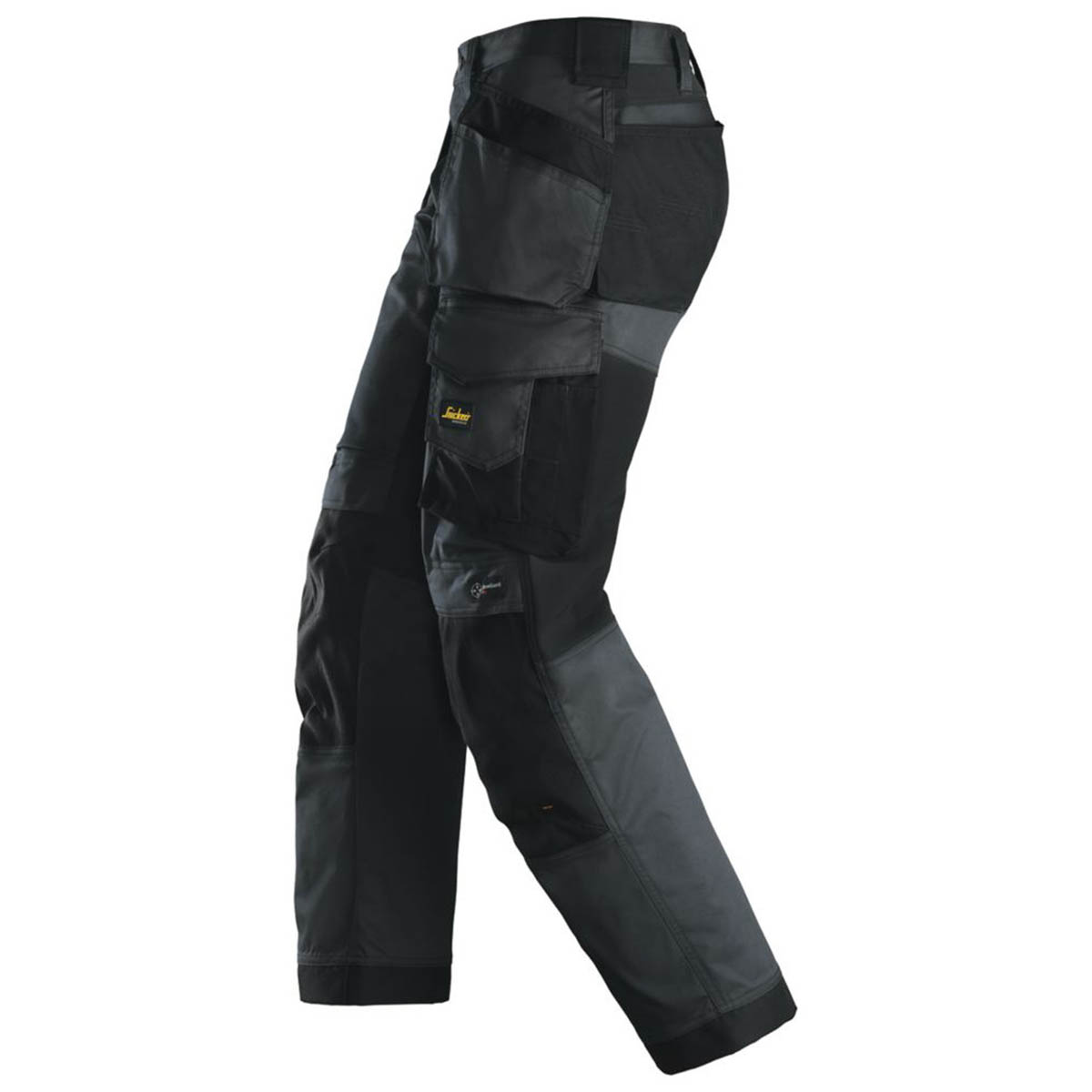 Snickers Work Trousers Mens Relaxed Fit Black Stretch Multi Pockets 36"W 32"L - Image 4