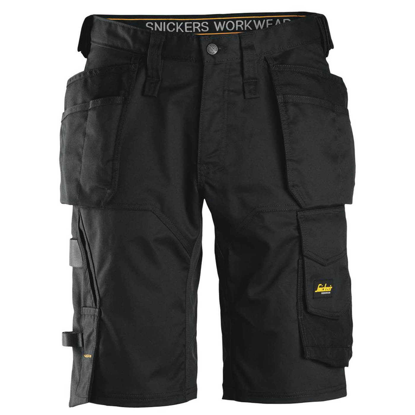 Snickers Work Shorts 6151 Mens Loose Fit Black Stretch Multi Pockets Cargo 35W - Image 1