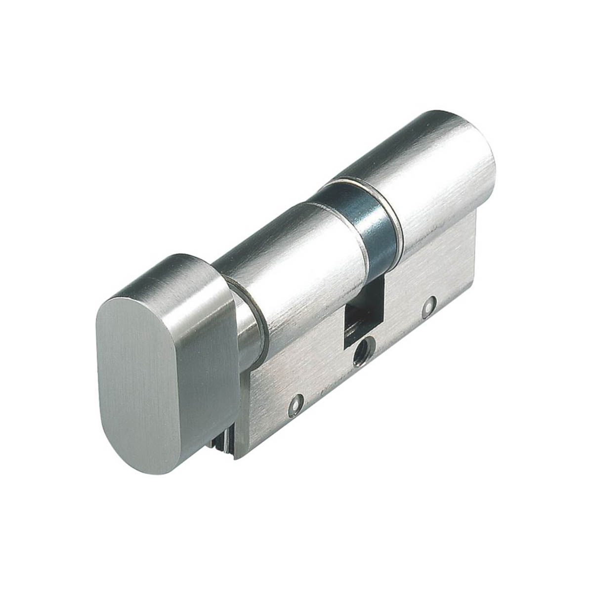 Cisa Euro Cylinder Door Lock Thumbturn 50/50 Matt Nickel 10-Pin Astral S - Image 1