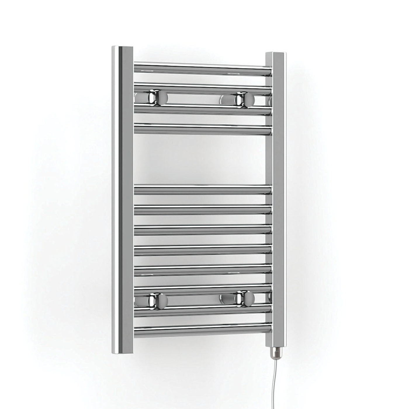Terma Towel Rail Radiator Electric Flat Ladder Chrome 600 x 400mm 512BTU - Image 4