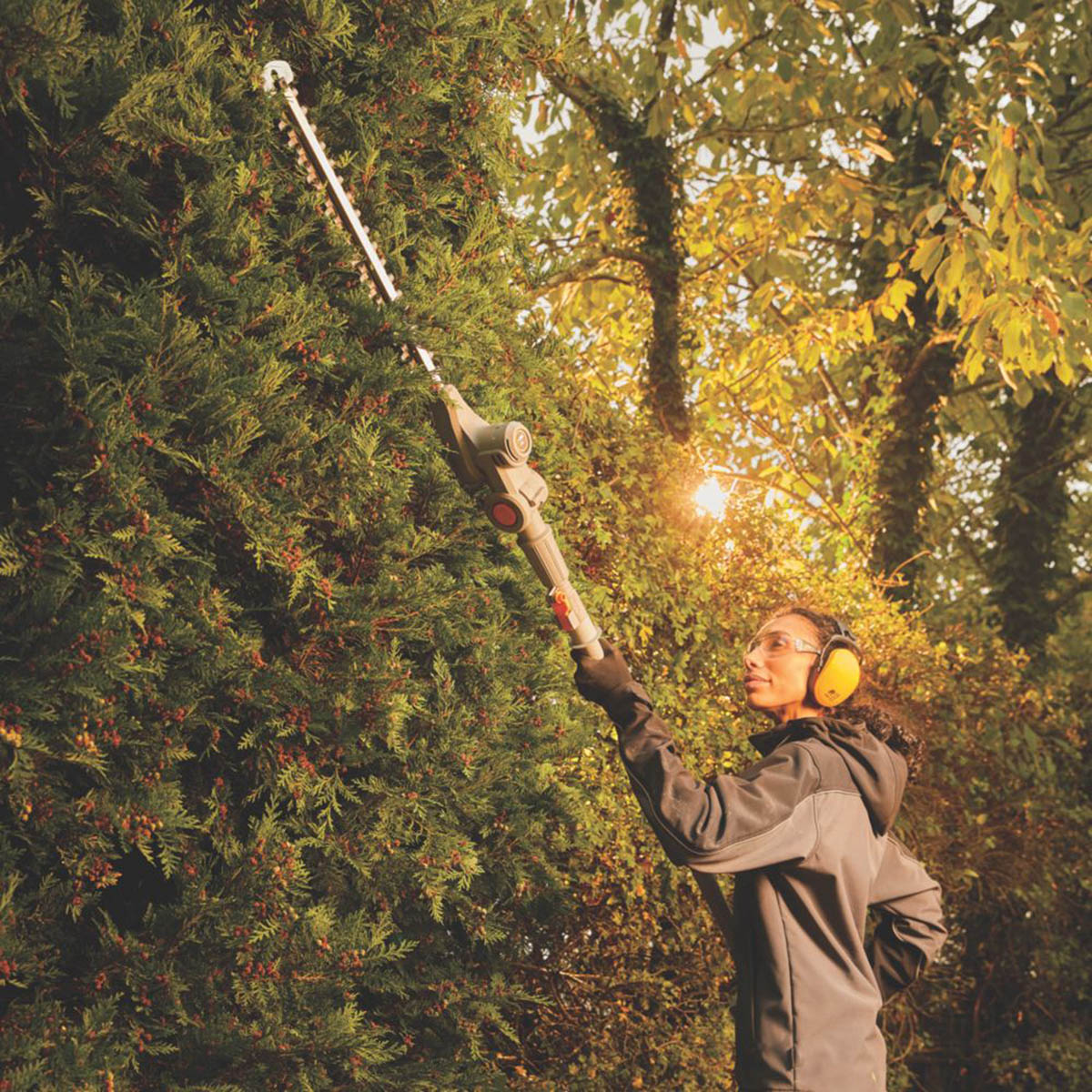 Titan Pole Hedge Trimmer Cordless 45cm 18V Li-Ion TXP Telescopic - Body Only - Image 2