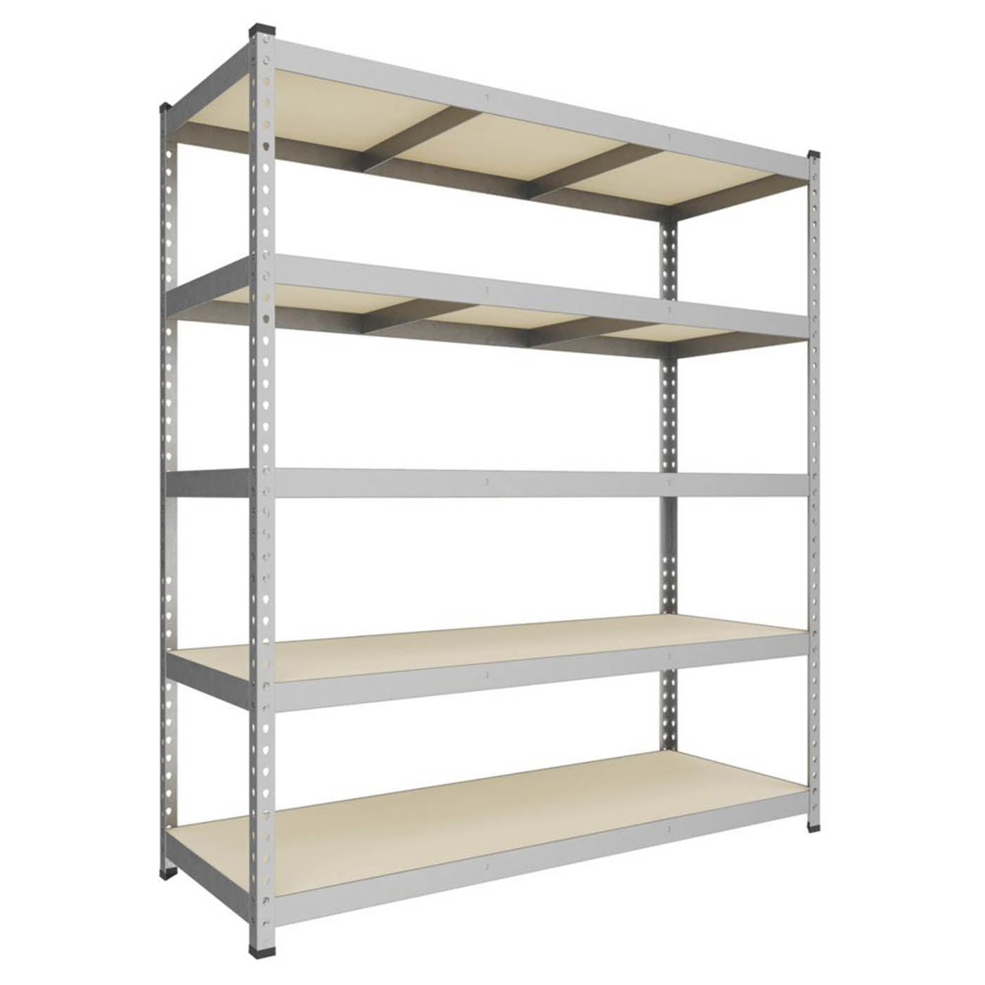RB Boss Garage Shelving Unit 5 Tier Metal Heavy Duty 1600mm x 600mm x 1800mm - Image 1