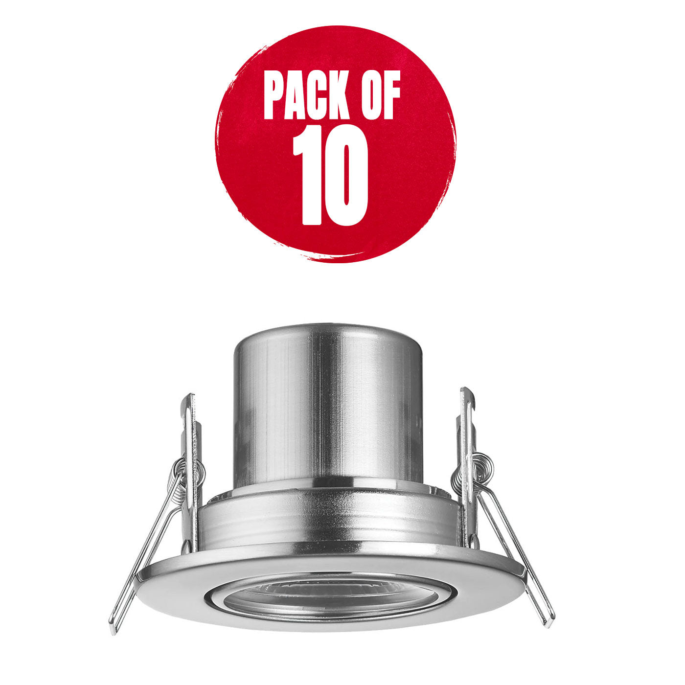 LED Downlights Ceiling Lights Dimmable Warm White 450lm Fire Rated Pack Of 10 - Image 1