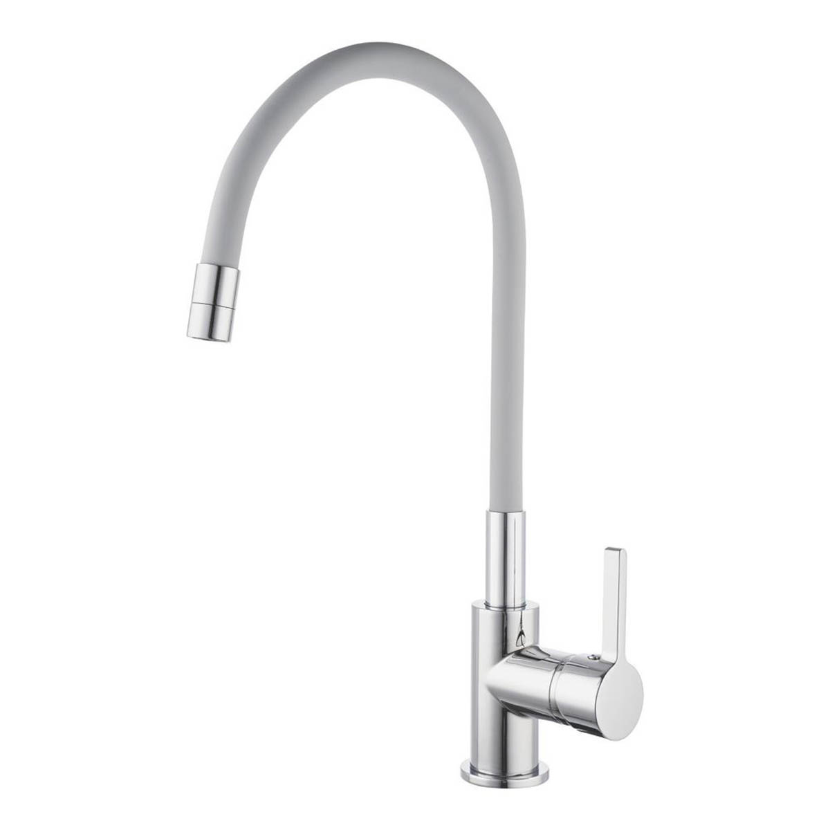 Kitchen Tap Mono Mixer Chrome Pull Out Single Lever Swivel Spout Modern Faucet - Image 1